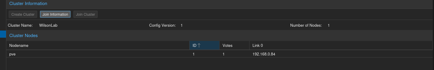 Cluster information shows new master node