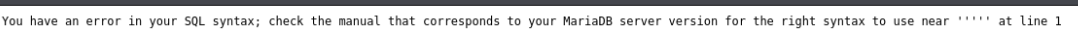 Single quote error